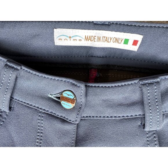 Animo Made in Italy Rhinestone Riding Breeches Pants Blue Size US 24 Small - Picture 3 of 16